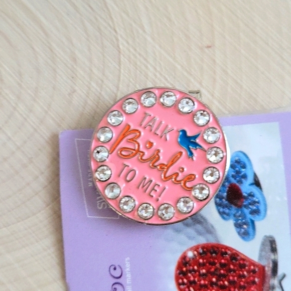 Bonjoc Handcrafted Women's Golf Ball Marker - Swarovski Crystals - Picture 4 of 7